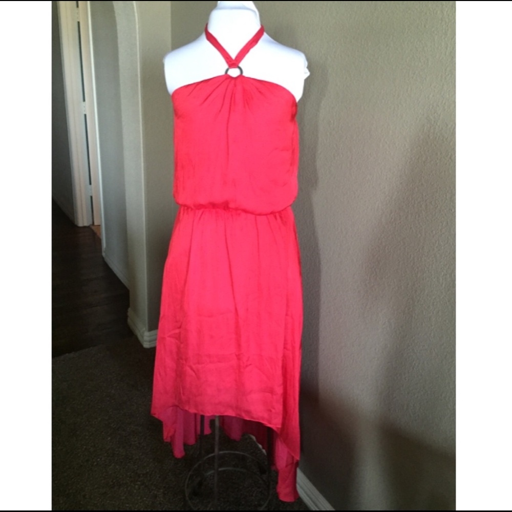 White House Black Market Halter High-Low Dress Size 8